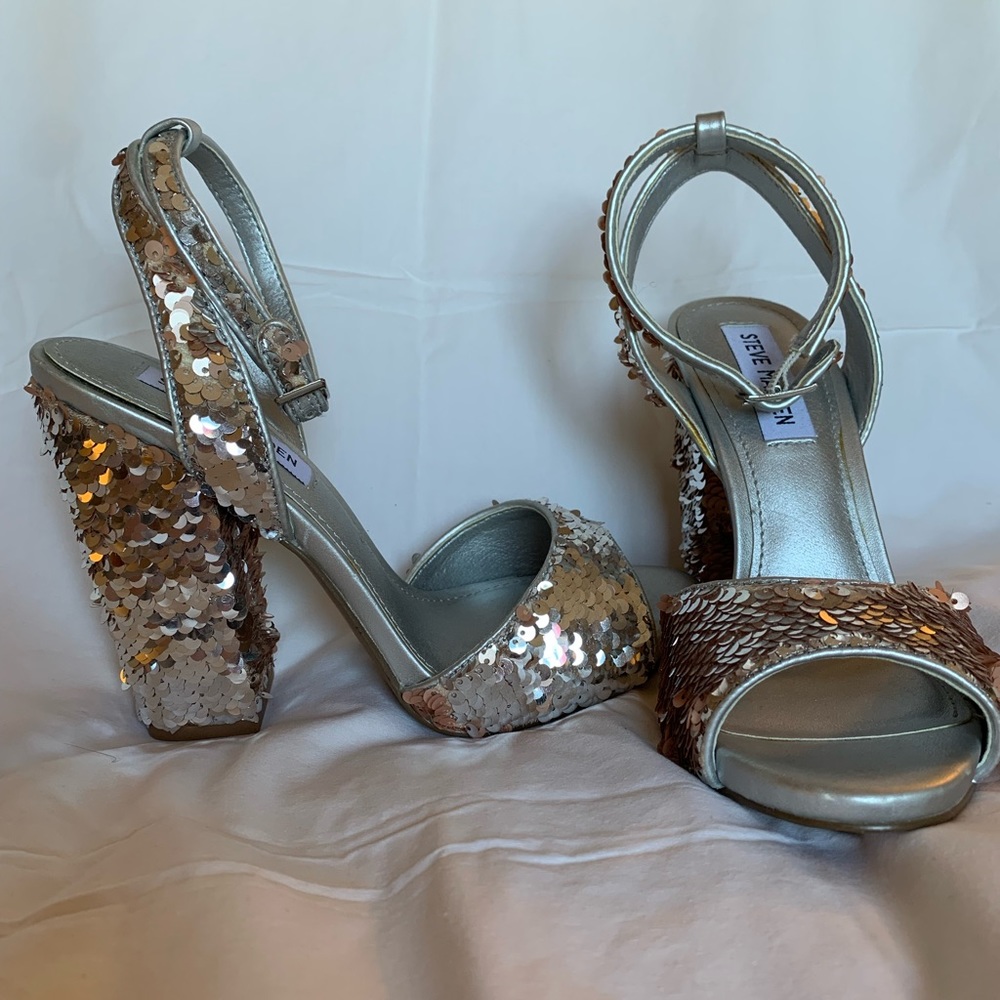 Sequined Steve Madden heels! Perfect for New Years Eve